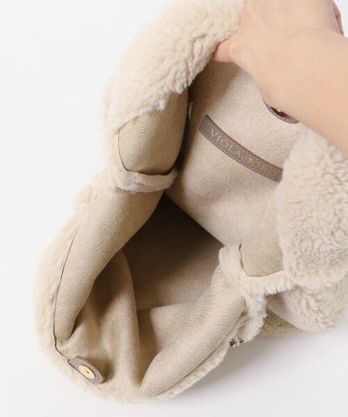 VIOLAd'ORO（ヴィオラドーロ）の「VIOLAd’ORO　ELMO V-8680（ショルダーバッグ・レディース・オフホワイト/ブラウン・ONE）」の10枚目の写真