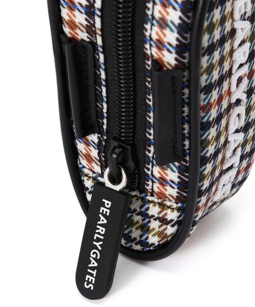 セール】ガンクラブチェック柄ボールポーチ (UNISEX)（ゴルフグッズ