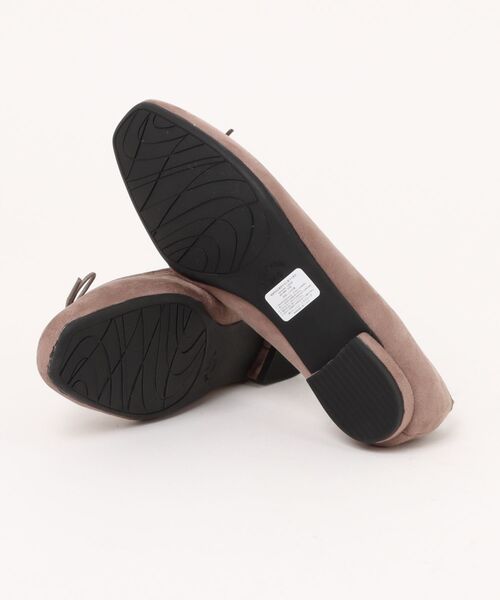 JELLY BEANS(ジェリービーンズ)の「インナーファーバレエシューズ(211-57353)JELLY BEANS(ジェリービーンズ)(バレエシューズ・レディース・ブラック系/ダークブラウン/グレイッシュベージュ・22.5/23/23.5/24/24.5)」の7枚目の写真