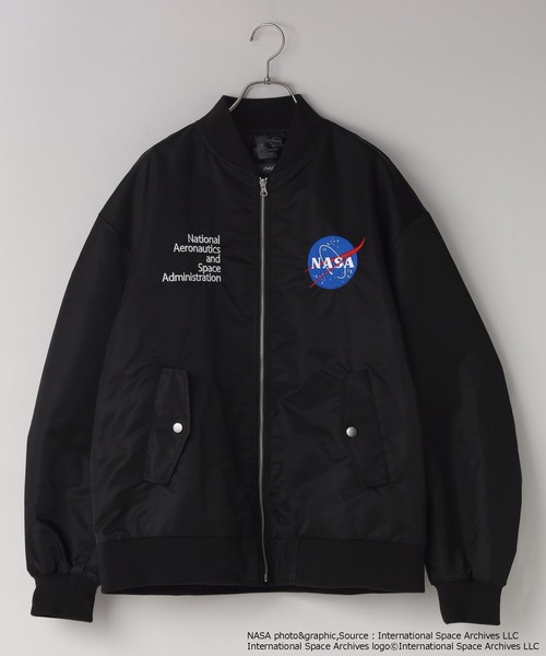 LOWRYS FARM（ローリーズファーム）の「【LFM(U)】NASAナイロンMA-1　 600182（ブルゾン・メンズ・グレー/ブラック・MEDIUM/LARGE）」の14枚目の写真