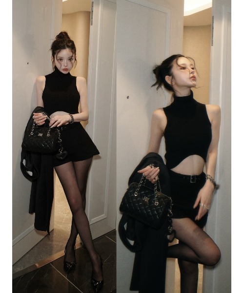 サイドスリットハイウエストショートパンツ（その他パンツ）｜Darich