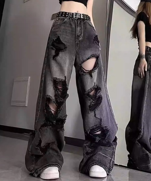 A'GEM/9 × .kom 『.KOM/ドットケーオーエム』 Grunge Style Baggy