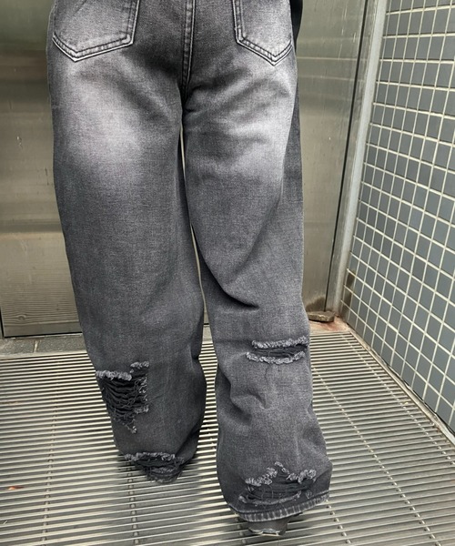 A'GEM/9 × .kom 『.KOM/ドットケーオーエム』 Grunge Style Baggy