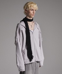GRANCY(グランシー)の【GRANCY】Fringe Knit Slim Scarf / フリンジニットスリムマフラー(マフラー)