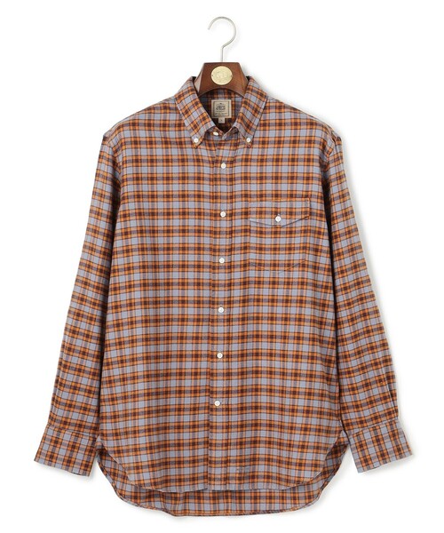 J.PRESS（ジェイプレス）の「テンセルミックスコットンネルシャツ / B.D.（シャツ/ブラウス・メンズ・オレンジ系3/ホワイト系3/グレー系3/ネイビー系3・LARGE/MEDIUM/X-LARGE）」の15枚目の写真