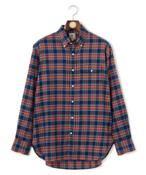 J.PRESS（ジェイプレス）の「テンセルミックスコットンネルシャツ / B.D.（シャツ/ブラウス・メンズ・オレンジ系3/ホワイト系3/グレー系3/ネイビー系3・LARGE/MEDIUM/X-LARGE）」の20枚目の写真