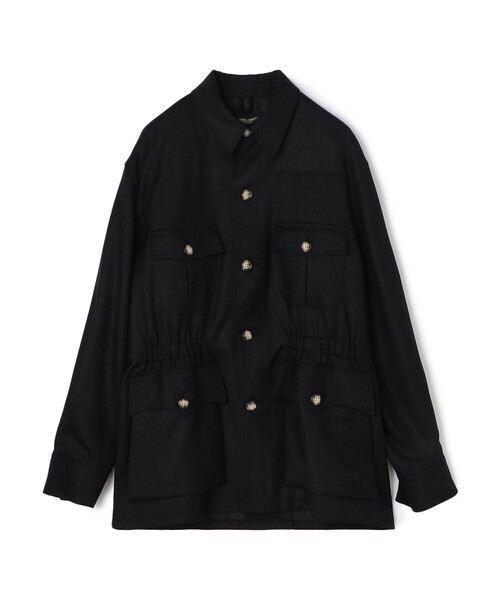 TOMORROWLAND (トゥモローランド)の「【別注】Willis&Geiger ウール シャツブルゾン DORMEUIL(ブルゾン・メンズ・カーキ/ブラック・40/38/36)」の1枚目の写真