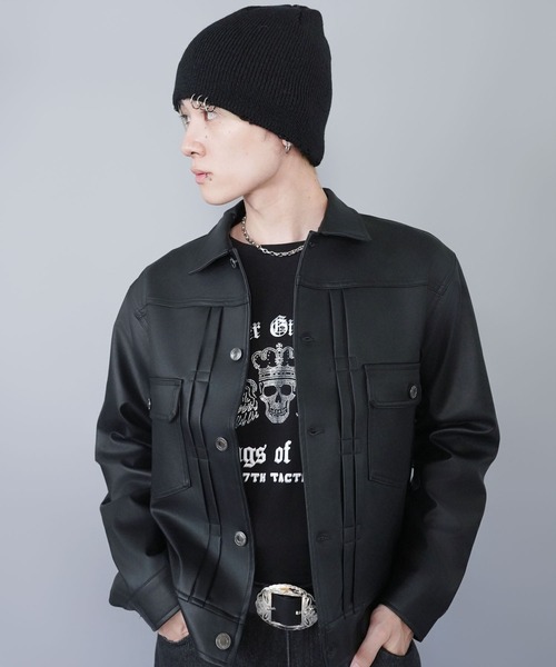 SPINNS(スピンズ)の「シングルニットビーニー/シルバーリング(ニットキャップ/ビーニー・メンズ・ブラック/グレー・ONESIZE)」の5枚目の写真