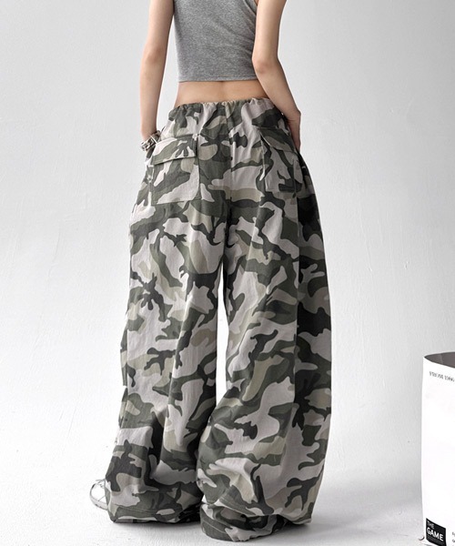 Ressaca（レサーカ）の「ワイドシルエットカモフラージュ柄パンツ（その他パンツ・レディース・カモフラージュ/グレー系カモフラージュ・M/L）」の11枚目の写真