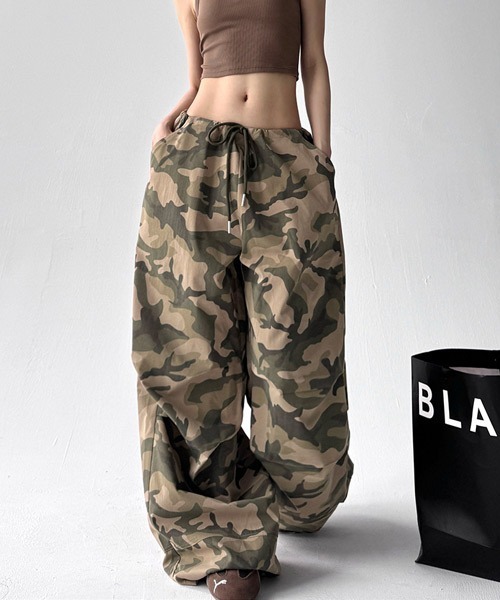 Ressaca（レサーカ）の「ワイドシルエットカモフラージュ柄パンツ（その他パンツ・レディース・カモフラージュ/グレー系カモフラージュ・M/L）」の5枚目の写真