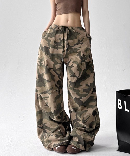 Ressaca（レサーカ）の「ワイドシルエットカモフラージュ柄パンツ（その他パンツ・レディース・カモフラージュ/グレー系カモフラージュ・M/L）」の6枚目の写真