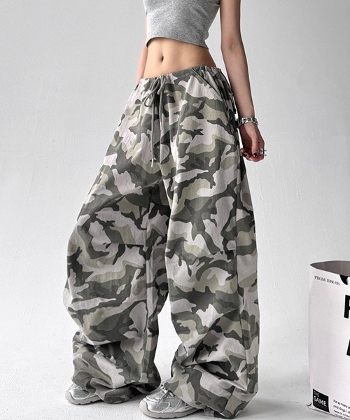 Ressaca（レサーカ）の「ワイドシルエットカモフラージュ柄パンツ（その他パンツ・レディース・カモフラージュ/グレー系カモフラージュ・M/L）」の16枚目の写真