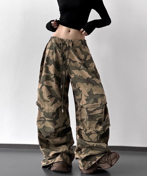 Ressaca（レサーカ）の「ワイドシルエットカモフラージュ柄パンツ（その他パンツ・レディース・カモフラージュ/グレー系カモフラージュ・M/L）」の18枚目の写真