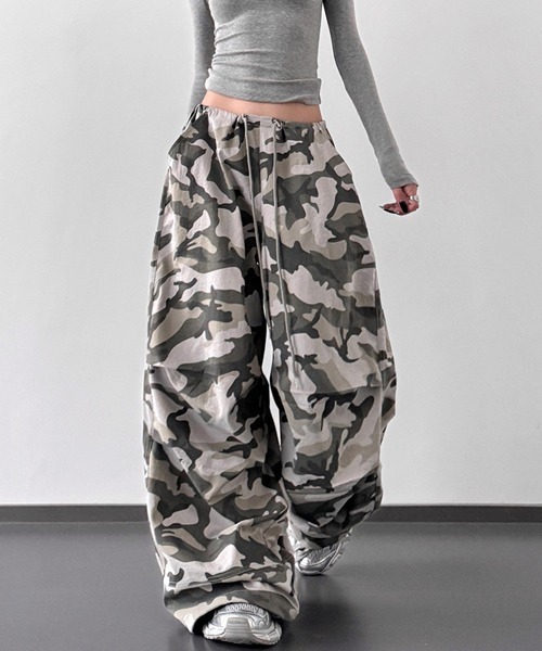 Ressaca（レサーカ）の「ワイドシルエットカモフラージュ柄パンツ（その他パンツ・レディース・カモフラージュ/グレー系カモフラージュ・M/L）」の14枚目の写真