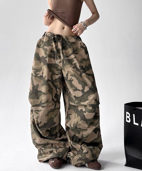 Ressaca（レサーカ）の「ワイドシルエットカモフラージュ柄パンツ（その他パンツ・レディース・カモフラージュ/グレー系カモフラージュ・M/L）」の12枚目の写真