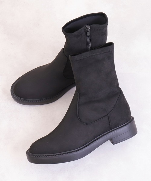 artemis by DIANA（アルテミスバイダイアナ）の「【軽量】厚底 ストレッチショートブーツ（ブーツ・レディース・ブラック/ブラック系その他・22.5cm/23.0cm/23.5cm/24.0cm/24.5cm/25.0cm/22.0cm）」の17枚目の写真