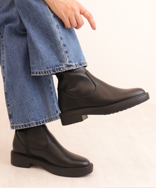 artemis by DIANA（アルテミスバイダイアナ）の「【軽量】厚底 ストレッチショートブーツ（ブーツ・レディース・ブラック/ブラック系その他・22.5cm/23.0cm/23.5cm/24.0cm/24.5cm/25.0cm/22.0cm）」の8枚目の写真