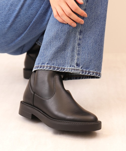 artemis by DIANA（アルテミスバイダイアナ）の「【軽量】厚底 ストレッチショートブーツ（ブーツ・レディース・ブラック/ブラック系その他・22.5cm/23.0cm/23.5cm/24.0cm/24.5cm/25.0cm/22.0cm）」の7枚目の写真