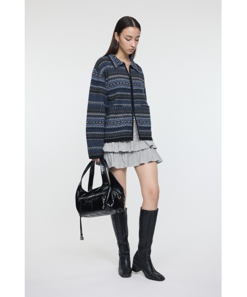 MOUSSY(マウジー)の「JERSEY ミニスカート(スカート・レディース・ブラック/杢グレー・FREE)」の4枚目の写真