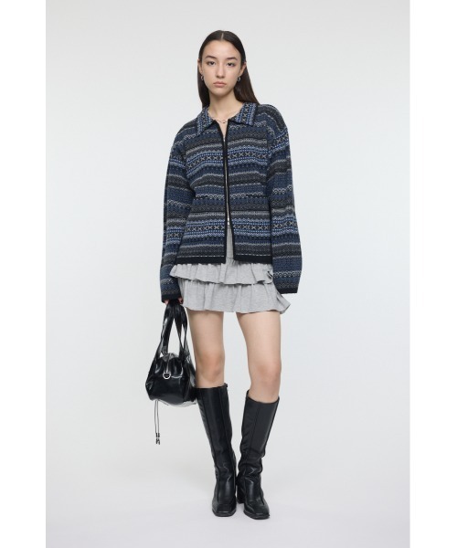 MOUSSY(マウジー)の「JERSEY ミニスカート(スカート・レディース・ブラック/杢グレー・FREE)」の5枚目の写真