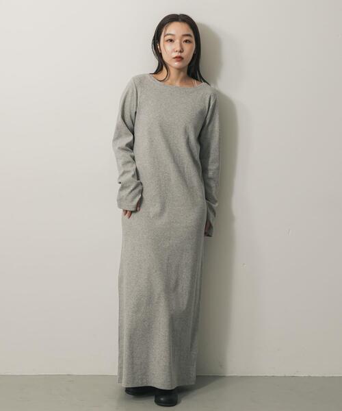 SENSE OF PLACE by URBAN RESEARCH（センスオブプレイスバイアーバンリサーチ）の「バックプレートツキリブワンピ（ワンピース・レディース・ライトグレー/ブラウン/ブラック・S/ONE）」の13枚目の写真