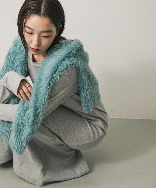 SENSE OF PLACE by URBAN RESEARCH（センスオブプレイスバイアーバンリサーチ）の「バックプレートツキリブワンピ（ワンピース・レディース・ライトグレー/ブラウン/ブラック・S/ONE）」の15枚目の写真