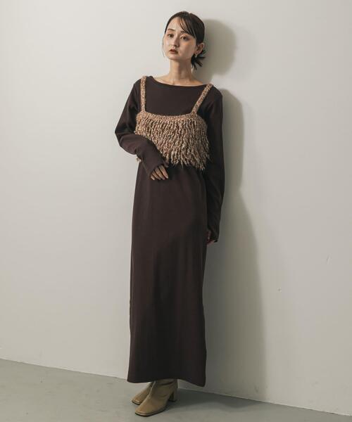 セール】バックプレートツキリブワンピ（ワンピース）｜SENSE OF PLACE