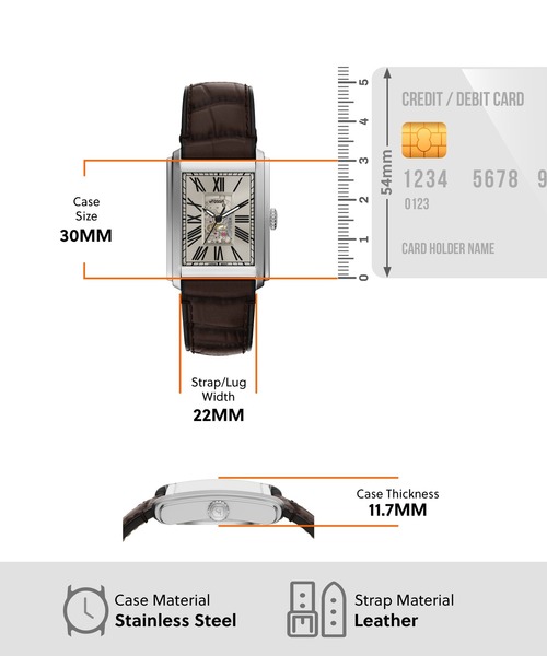 FOSSIL(フォッシル)の「フォッシル 腕時計 メンズ アナログ レザー ME3272(アナログ腕時計・メンズ・ブラウン・FREE)」の6枚目の写真