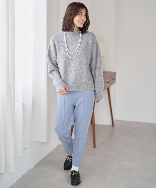 FOUND GOOD（ファウンドグッド）の「フワフワハイネックニットPO（ニット/セーター・レディース・ブルー系5/ブラック/アイボリー/グレー系5・M/S/L）」の8枚目の写真