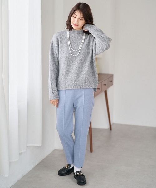 FOUND GOOD（ファウンドグッド）の「フワフワハイネックニットPO（ニット/セーター・レディース・ブルー系5/ブラック/アイボリー/グレー系5・M/S/L）」の9枚目の写真