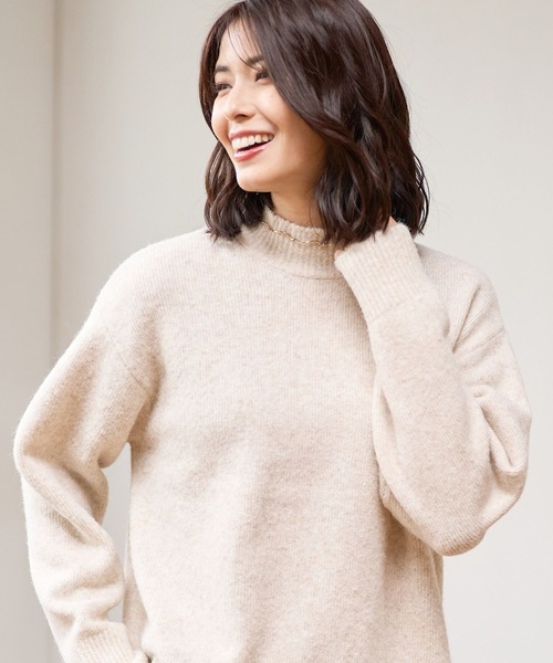 FOUND GOOD（ファウンドグッド）の「フワフワハイネックニットPO（ニット/セーター・レディース・ブルー系5/ブラック/アイボリー/グレー系5・M/S/L）」の15枚目の写真