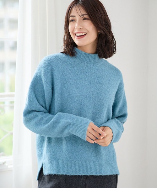 FOUND GOOD（ファウンドグッド）の「フワフワハイネックニットPO（ニット/セーター・レディース・ブルー系5/ブラック/アイボリー/グレー系5・M/S/L）」の18枚目の写真