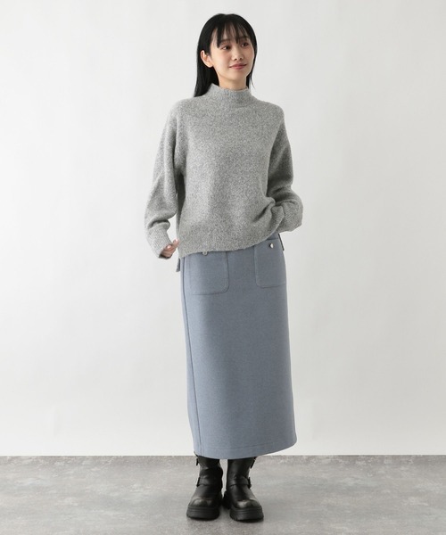 FOUND GOOD（ファウンドグッド）の「フワフワハイネックニットPO（ニット/セーター・レディース・ブルー系5/ブラック/アイボリー/グレー系5・M/S/L）」の19枚目の写真