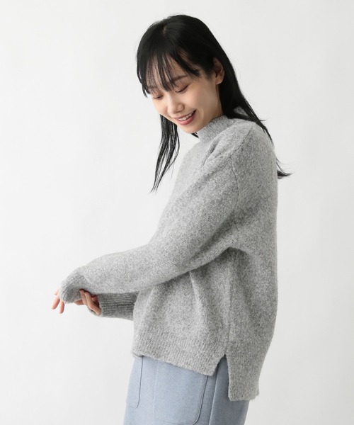 FOUND GOOD（ファウンドグッド）の「フワフワハイネックニットPO（ニット/セーター・レディース・ブルー系5/ブラック/アイボリー/グレー系5・M/S/L）」の22枚目の写真