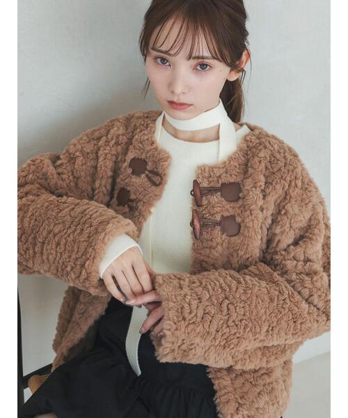 クリームソーダ　ファー　ジャケット クリームソーダ ファー ジャケット レディース ファージャケット