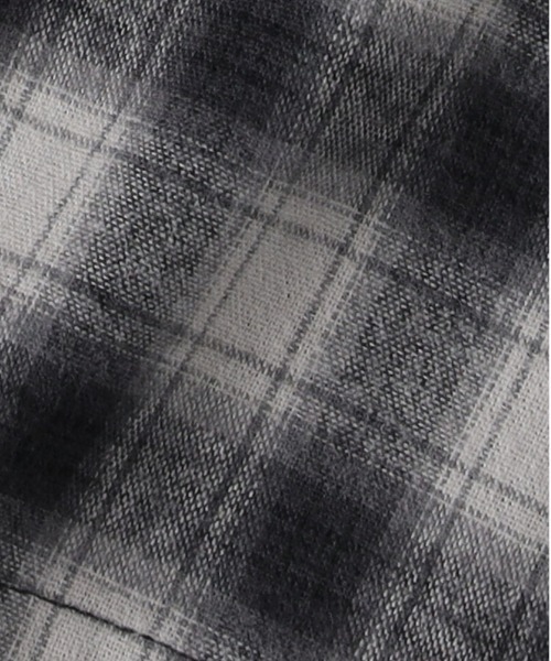 Right-on（ライトオン）の「【BEVERLY HILLS POLO CLUB】フードシャツ (短丈/ルーズシルエット/ネルチェック/フード/シャツパーカー/レイヤード/保温性/軽やか/前立てボタン/カジュアル)（シャツ/ブラウス・レディース・グレー/ブルー・L/M）」の8枚目の写真