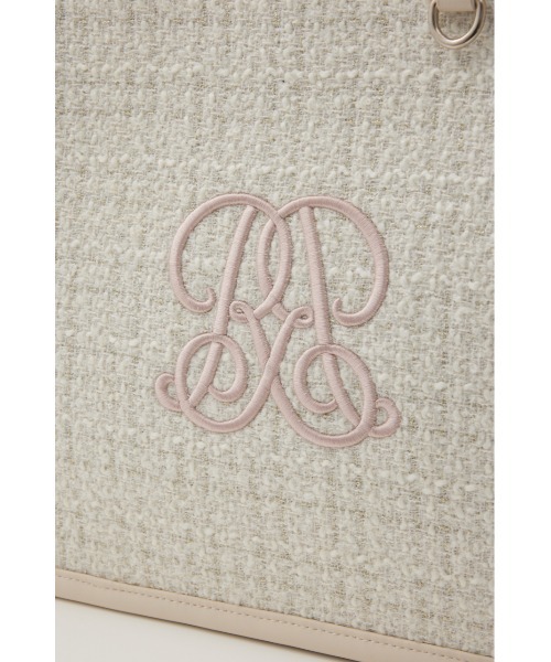 rienda（リエンダ）の「WRRロゴツイードトートバッグ 秋服 冬服（トートバッグ・レディース・ブラック/ホワイト・FREE）」の18枚目の写真