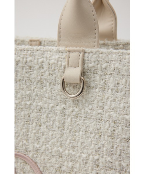 rienda（リエンダ）の「WRRロゴツイードトートバッグ 秋服 冬服（トートバッグ・レディース・ブラック/ホワイト・FREE）」の20枚目の写真