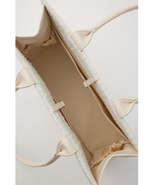 rienda（リエンダ）の「WRRロゴツイードトートバッグ 秋服 冬服（トートバッグ・レディース・ブラック/ホワイト・FREE）」の10枚目の写真