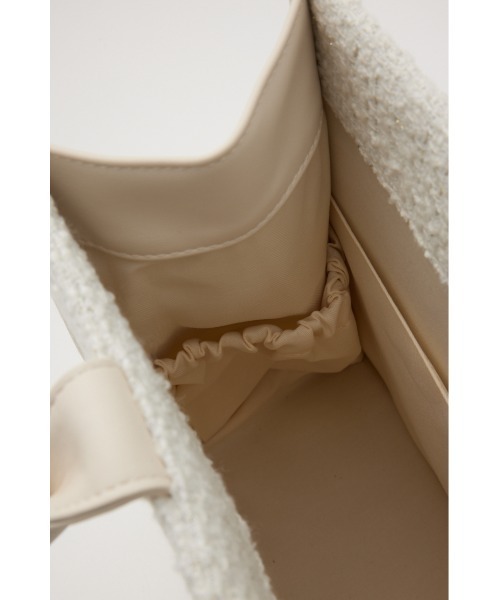 rienda（リエンダ）の「WRRロゴツイードトートバッグ 秋服 冬服（トートバッグ・レディース・ブラック/ホワイト・FREE）」の11枚目の写真