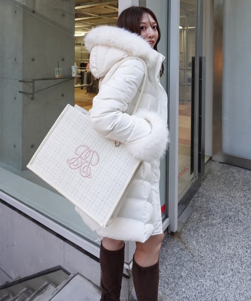 セール】WRRロゴツイードトートバッグ 秋服 冬服（トートバッグ