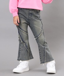 ANAP kids（アナップキッズ）の「フレンジ フレア デニム パンツ【ジュニアお揃い】（デニムパンツ・キッズ）」