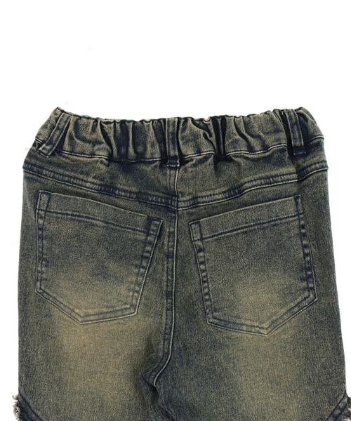 ANAP kids（アナップキッズ）の「フレンジ フレア デニム パンツ【ジュニアお揃い】（デニムパンツ・キッズ・ブルー/ブラック・130/120/110）」の12枚目の写真