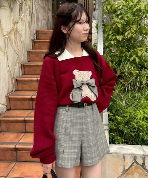 リボン付きくまちゃんニット（ニット/セーター）｜MAJESTIC LEGON