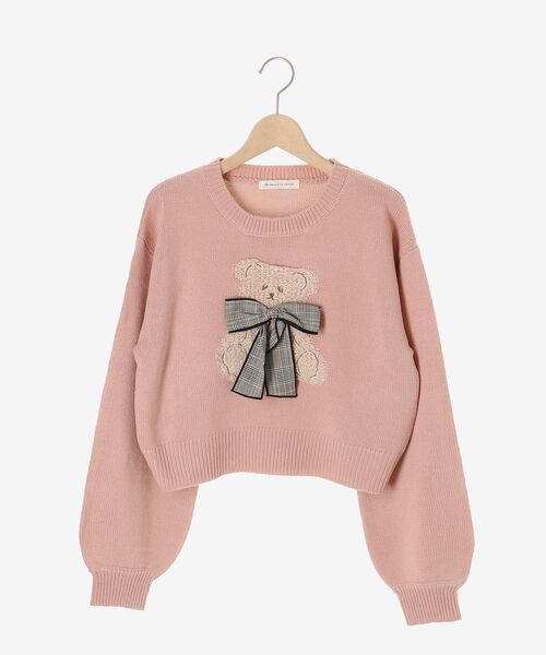 セール】リボン付きくまちゃんニット（ニット/セーター）｜MAJESTIC