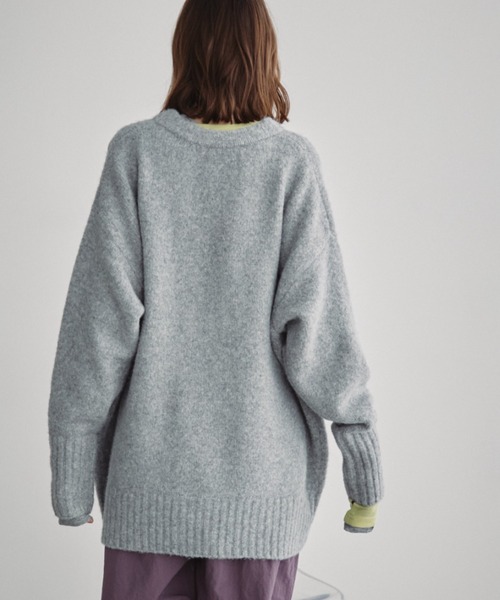 Auntie Rosa Holiday(アンティローザホリデー)の「Vネックジップカーディガン(カーディガン/ボレロ・レディース・グレー/ピンク/ブラック・FREE)」の19枚目の写真