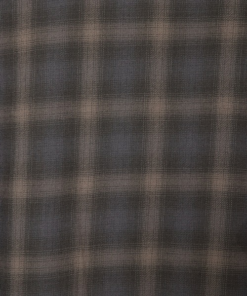 markaware(マーカウェア)の「【markaware/marka】スーパー140'sウールビエラワッシャータンブラー / レギュラーカラーシャツ(シャツ/ブラウス・メンズ・パープル/グレー・1/2)」の3枚目の写真