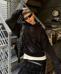 DIG YOUR OWN GRAVE（ディグユアオウングレイブ）の「【DIG YOUR OWN GRAVE】DOUBLE FADE HOODIE / 【ディグユアオウングレイブ】レイヤードフェードプルオーバーパーカー（パーカー）」