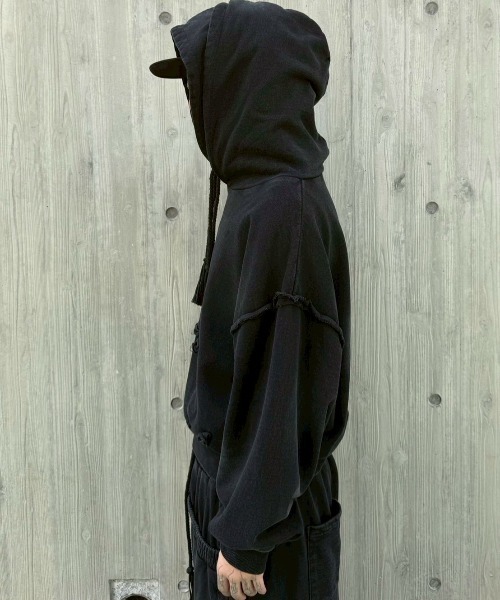 【DIG YOUR OWN GRAVE】DOUBLE FADE HOODIE / 【ディグユアオウングレイブ】レイヤードフェードプルオーバーパーカー