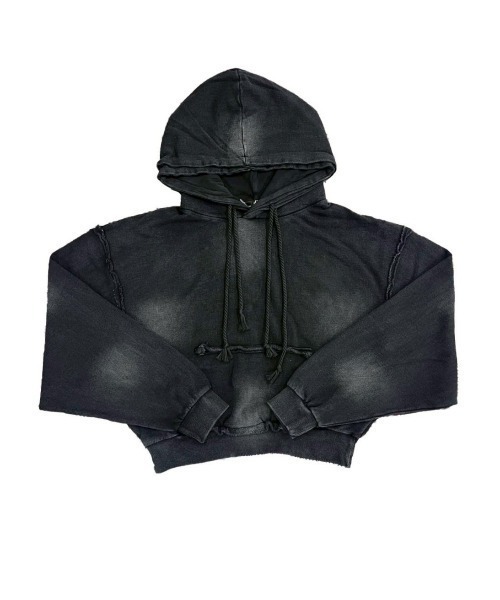 【DIG YOUR OWN GRAVE】DOUBLE FADE HOODIE / 【ディグユアオウングレイブ】レイヤードフェードプルオーバーパーカー